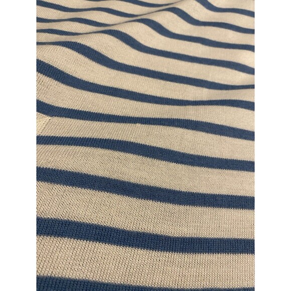 mer sea MERSEA Catalina Sweater Shirt Top One Size Stripes French Blue White GUC - Picture 8 of 16